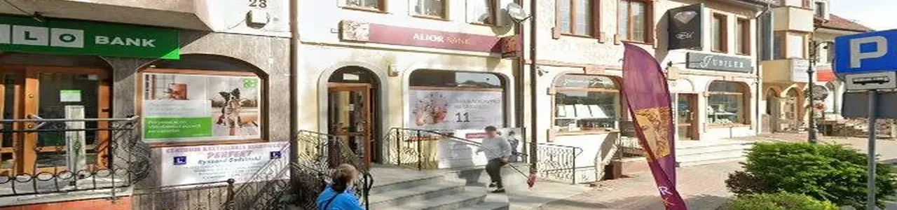 Zdjęcie placówki Alior Banku przy ulicy Jana Pawła II w Dobrym Mieście