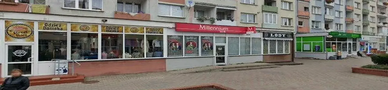 Zdjęcie placówki Banku Millennium przy ulicy Wolności w Choszcznie
