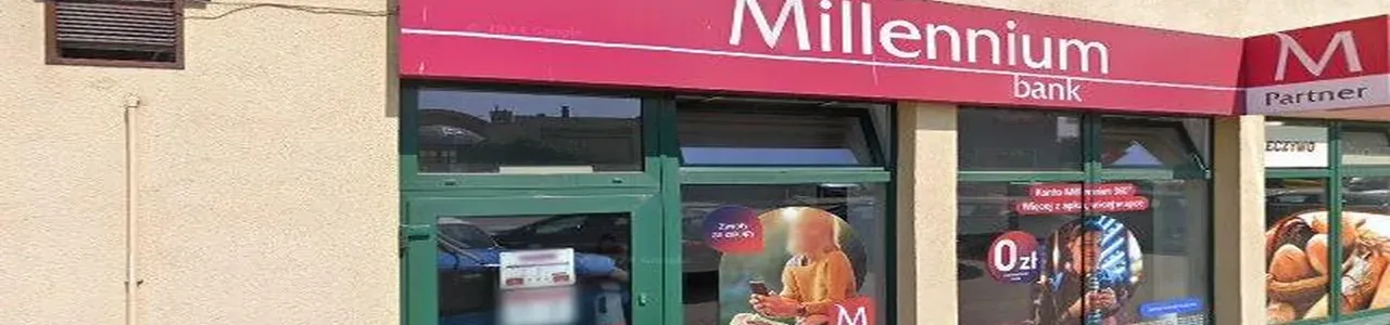 Zdjęcie placówki Banku Millennium przy ulicy Hołdunowskiej w Lędzinach