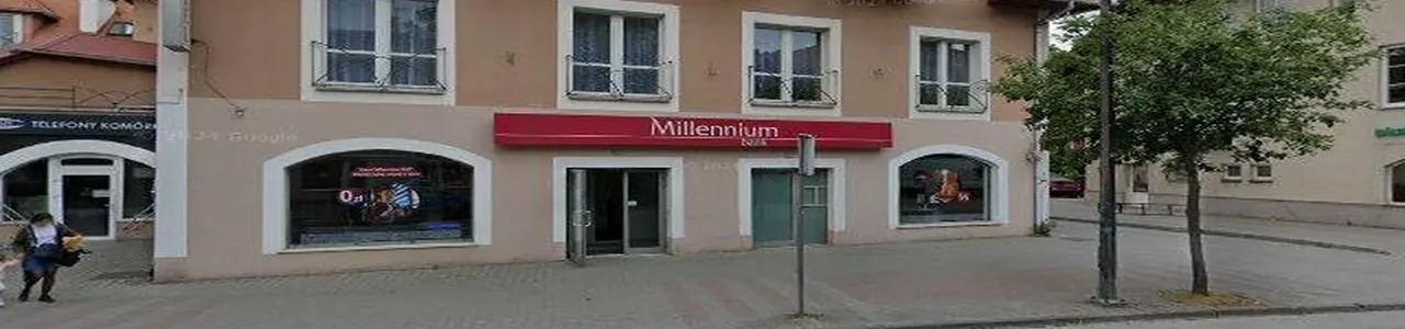 Zdjęcie placówki Banku Millennium przy ulicy Dworcowa w Pszczynie