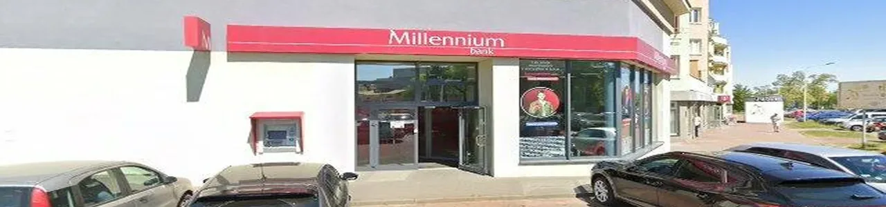 Zdjęcie placówki Banku Millennium przy ulicy Łokietka w Sieradzu