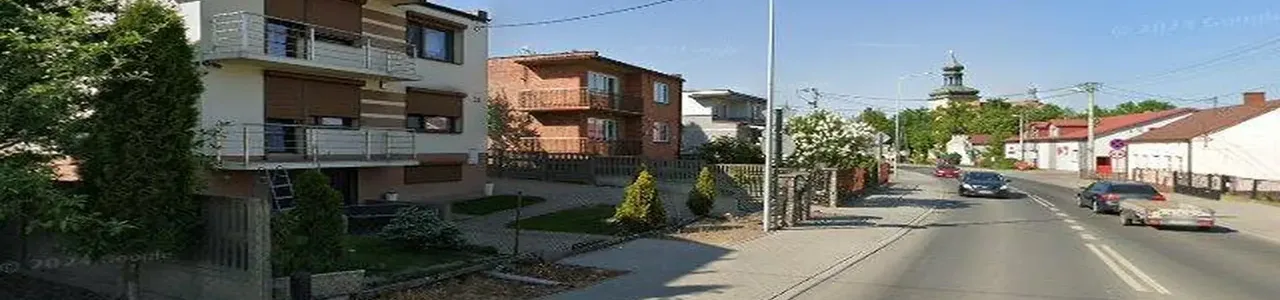 Zdjęcie placówki Banku Spółdzielczego w Burzeninie przy ulicy Kościelnej.