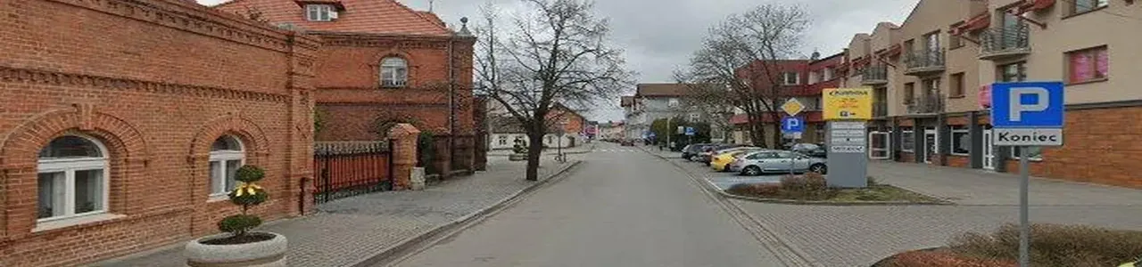 Zdjęcie placówki Banku Spółdzielczego w Gniewkowie przy ulicy Dworcowa.