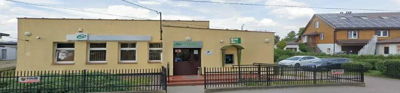 Zdjęcie placówki Banku Spółdzielczego przy ulicy Księdza Michalaka w Gołyminie