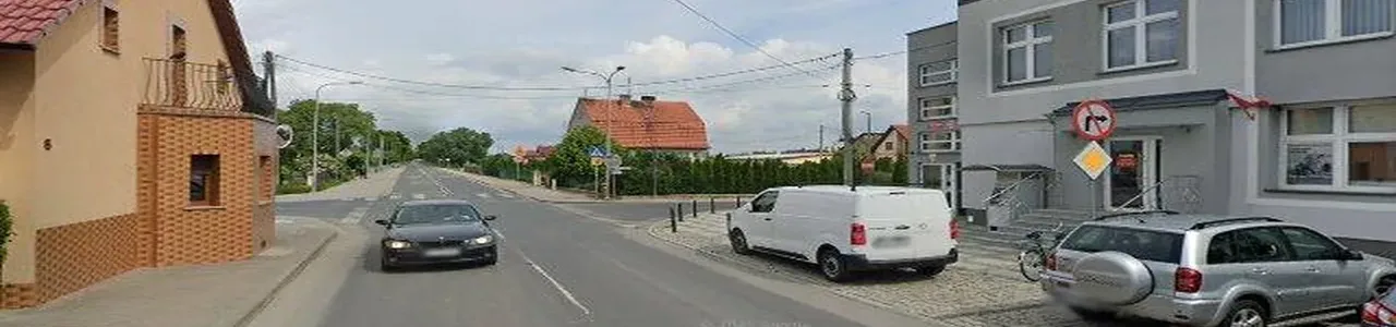 Zdjęcie placówki Banku Spółdzielczego w Grębocicach przy ulicy Głogowskiej.