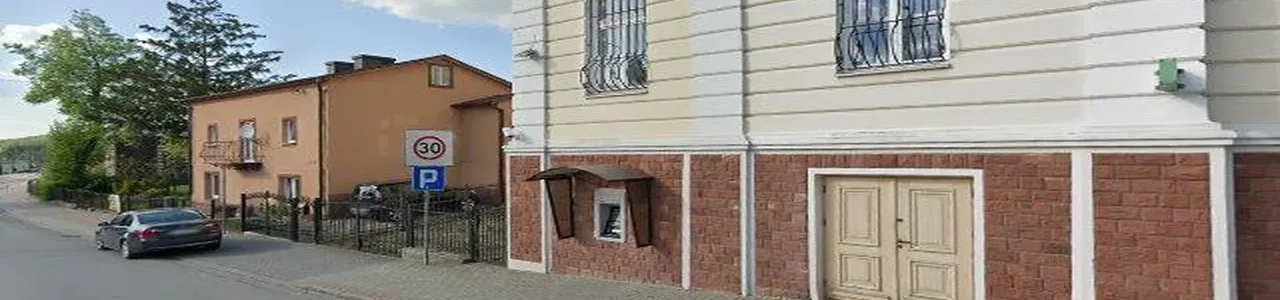 Zdjęcie placówki Banku Spółdzielczego przy ulicy dr. J. Zysmana w Klimontowie