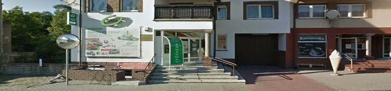 Zdjęcie placówki Banku Spółdzielczego przy ulicy Powstańców Wlkp. w Krobi