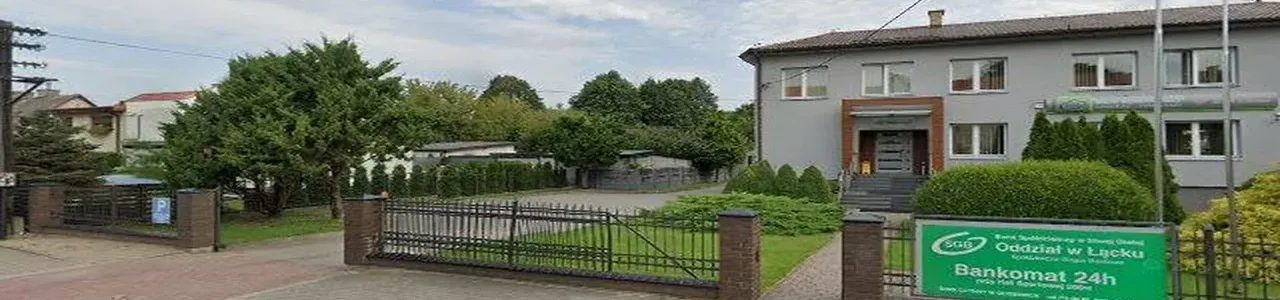 Zdjęcie placówki Banku Spółdzielczego przy ulicy Kolejowej w Łącku