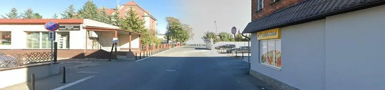 Zdjęcie placówki Banku Spółdzielczego w Liskowie przy ulicy Księdza Blizińskiego.