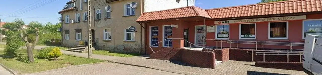 Zdjęcie placówki Banku Spółdzielczego w Miasteczku Krajeńskim przy ulicy Kościuszki.