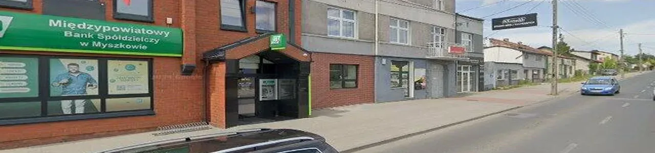 Zdjęcie jednej z myszkowskich placówek banku spółdzielczego