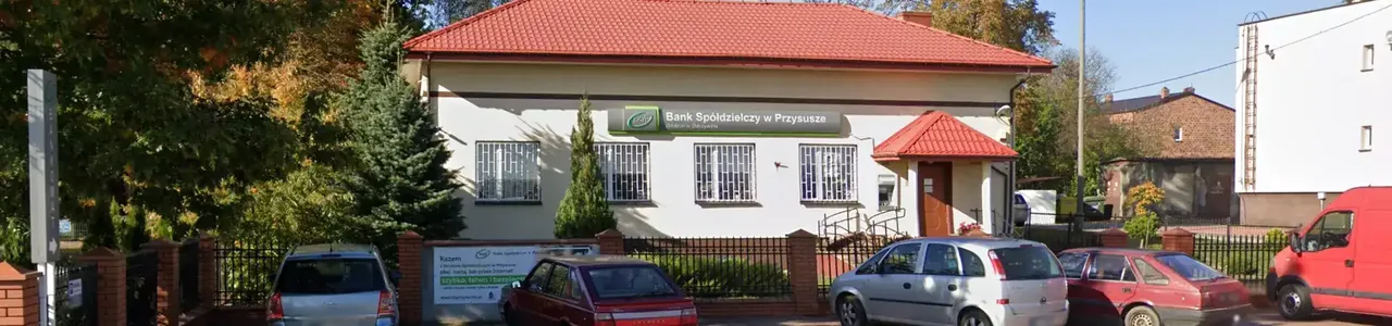 Zdjęcie jednej z placówek banku spółdzielczego w Odrzywole