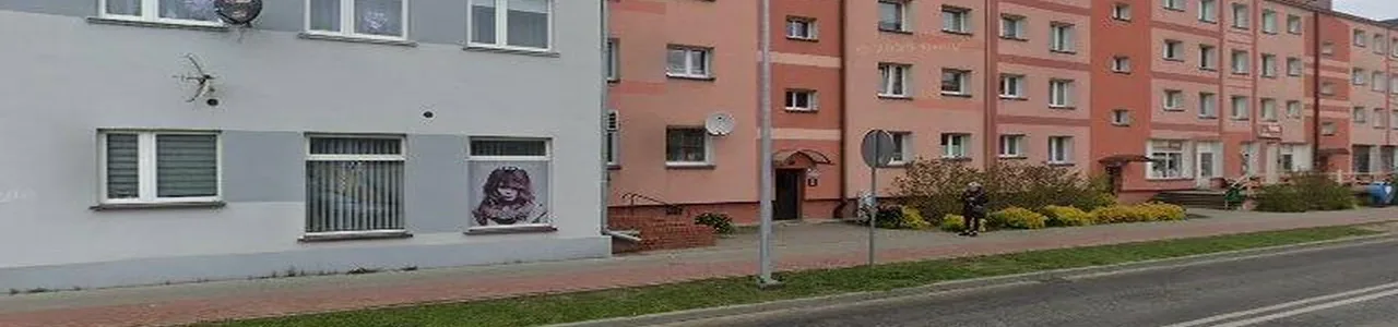 Zdjęcie placówki Banku Spółdzielczego w Okonku przy ulicy Niepodległości.