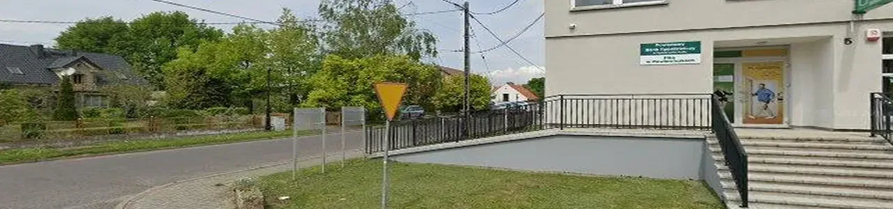 Zdjęcie placówki Banku Spółdzielczego przy ulicy Jedności Narodu w Pawłowiczkach