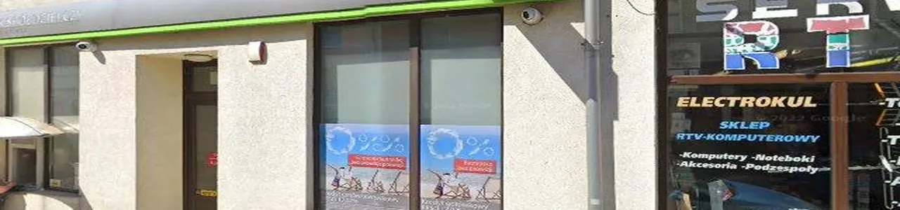 Zdjęcie placówki Banku Spółdzielczego w Ścinawie przy ulicy Głogowskiej.