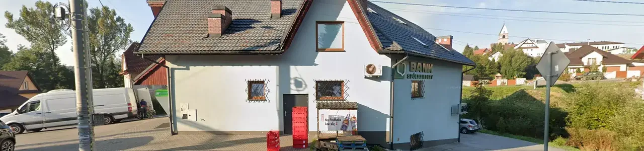 Zdjęcie placówki Banku Spółdzielczego przy ulicy Skomielna Biała w Skomielnej Białej