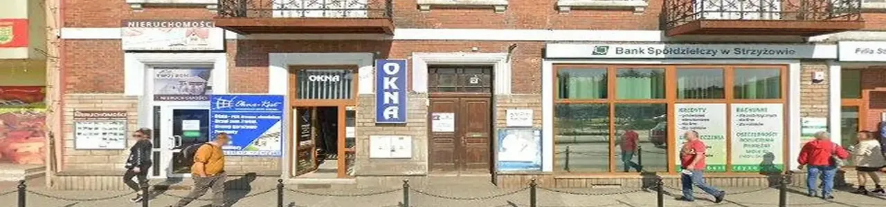 Zdjęcie placówki Banku Spółdzielczego przy ulicy Rynek w Strzyżowie