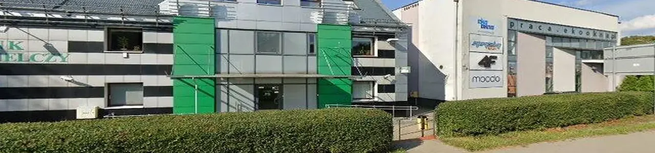 Zdjęcie placówki Banku Spółdzielczego przy ulicy Dr L. Mendego w Wodzisławiu Śląskim