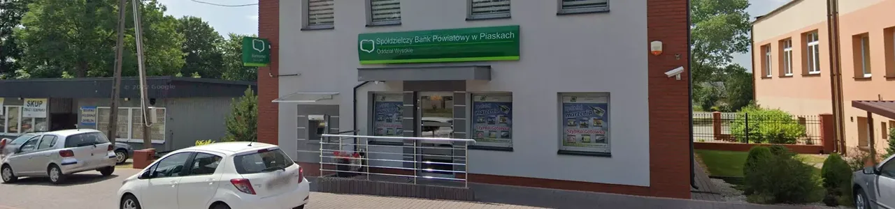 Zdjęcie placówki Banku Spółdzielczego przy ulicy Rynek Jabłonowskich w Wysokiem