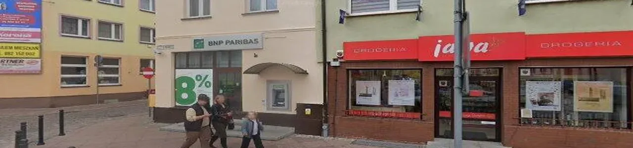 Zdjęcie placówki BNP Paribas Bank Polska S.A. przy ulicy Rynek w Nowym Mieście Lubawskim