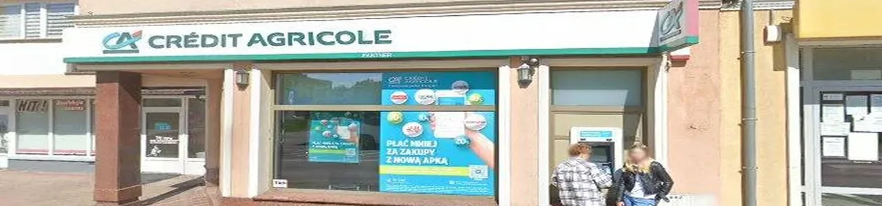Zdjęcie placówki Credit Agricole przy ulicy Nadrzeczna w Gryficach