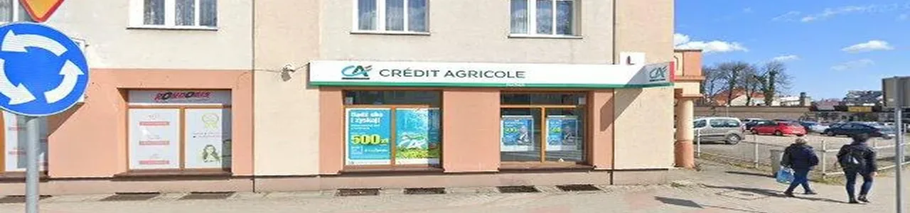 Zdjęcie placówki Credit Agricole przy ulicy Generała Józefa Hallera w Pucku