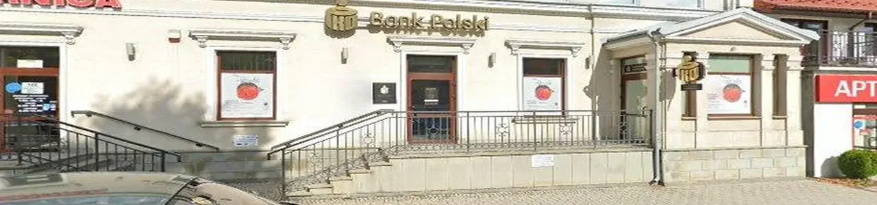 Zdjęcie placówki banku PKO Bank Polski przy ulicy Grunwaldzkiej w Grybowie