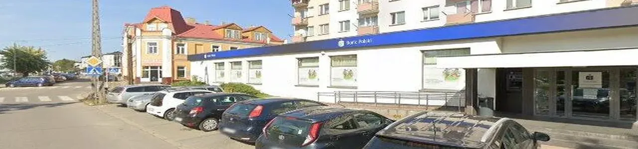 Zdjęcie placówki PKO Bank Polski przy placu Księżnej Anny Mazowieckiej w Ostrów Mazowiecka