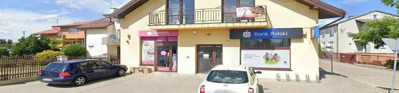 Zdjęcie placówki banku PKO Bank Polski przy alei 1 Maja w Skępem