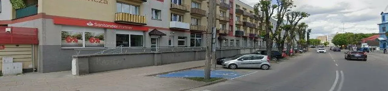 Zdjęcie jednej z placówek banku Santander w Bielsku Podlaskim