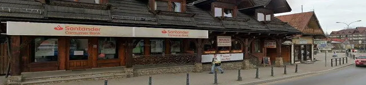 Zdjęcie placówki Santander Consumer Bank przy ulicy Kościeliska w Zakopanem