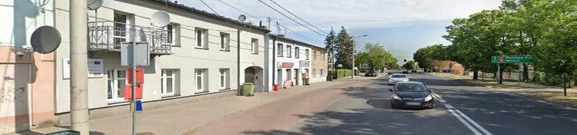 Zdjęcie placówki Banku Spółdzielczego w Bełchatowie przy ulicy Piłsudskiego.
