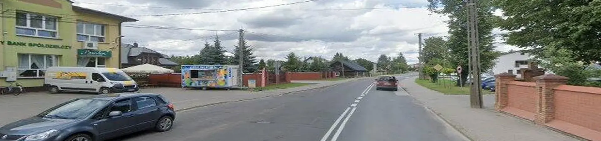 Zdjęcie placówki Banku Spółdzielczego w Budziszewicach przy ulicy Jana Chrzciciela Paska.