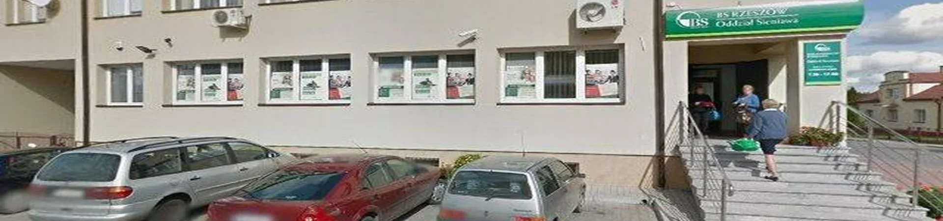 Zdjęcie placówki Banku Spółdzielczego przy ulicy Jana Pawła II w Sieniawie