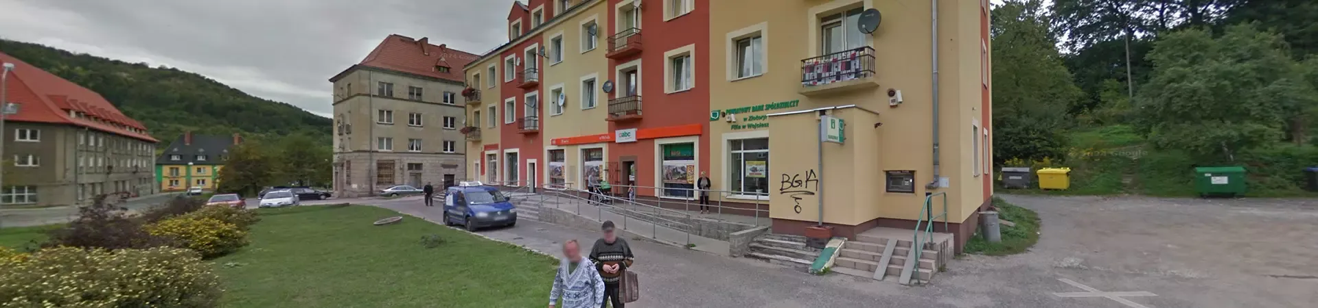 Zdjęcie placówki Banku Spółdzielczego przy ulicy Żeromskiego w Wojcieszowie