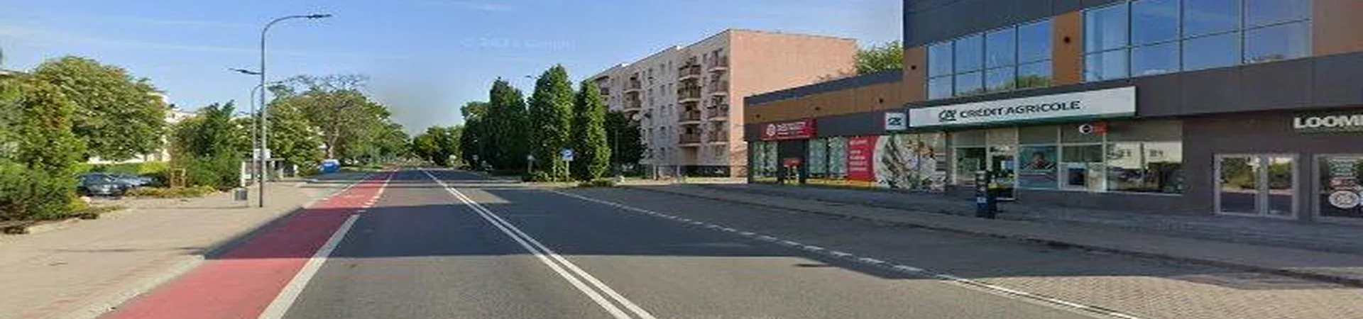 Zdjęcie placówki Credit Agricole przy ulicy Puławskiej w Piasecznie
