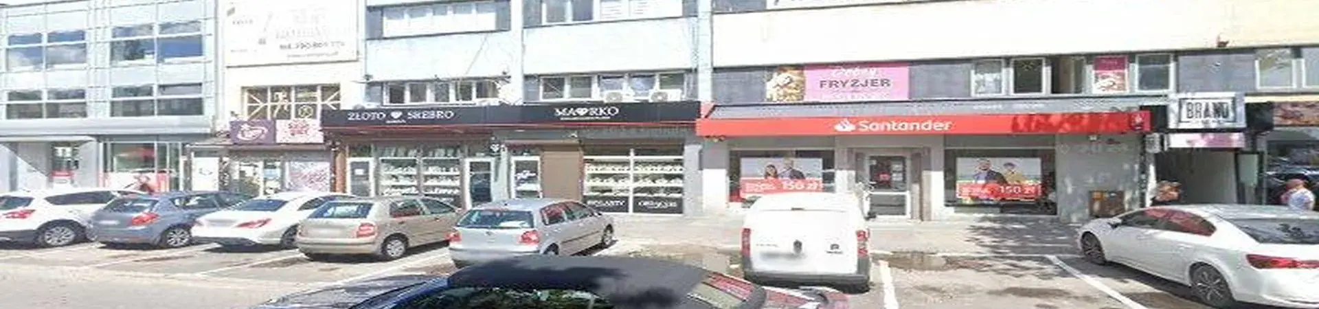 Zdjęcie jednej z placówek banku Santander w Białymstoku