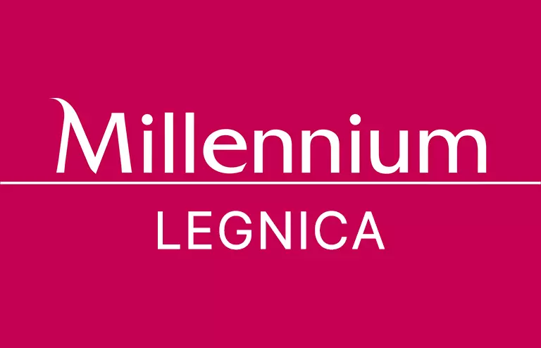 Logo filii Banku Millennium w Legnicy