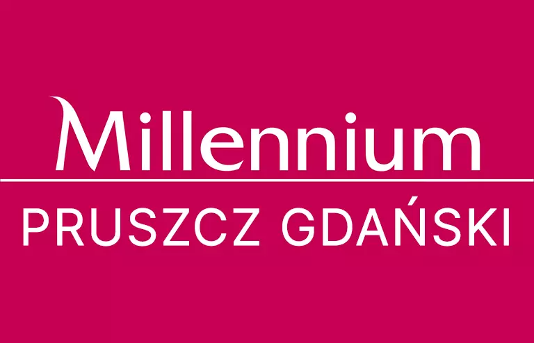 Logo filii Banku Millennium w Pruszczu Gdańskim