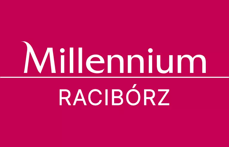 Logo filii Banku Millennium w Raciborzu