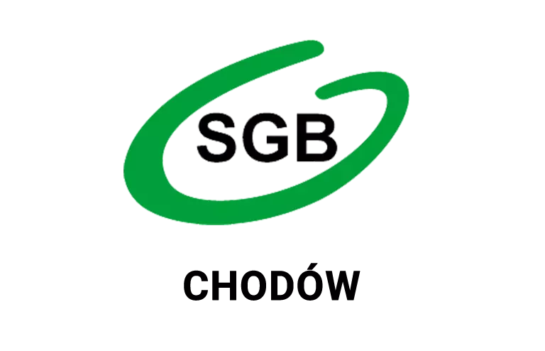 Logo oddziału banku spółdzielczego w Chodowie