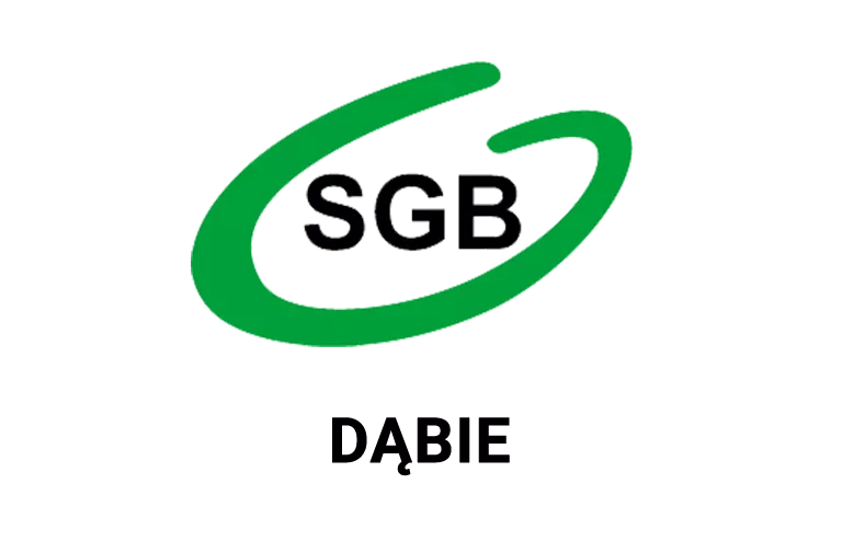 Logo dąbskiej placówki banku spółdzielczego