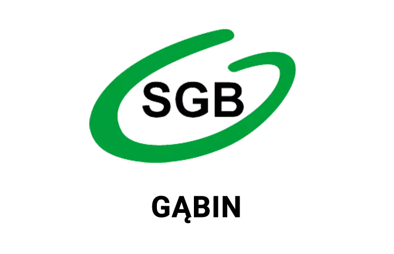 Logo oddziału banku spółdzielczego w Gąbinie