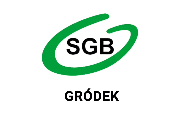 Logo gródeckiej placówki banku spółdzielczego
