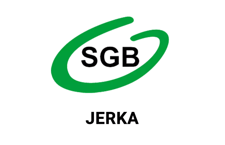 Logo jerkowskiej placówki banku spółdzielczego
