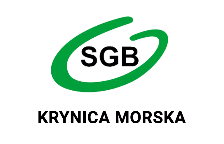 Logo krynickiej placówki banku spółdzielczego