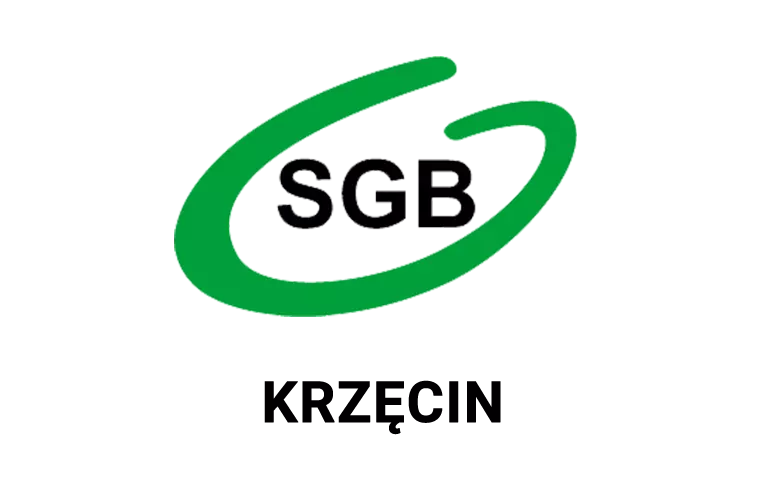 Logo krzęcińskiej placówki banku spółdzielczego