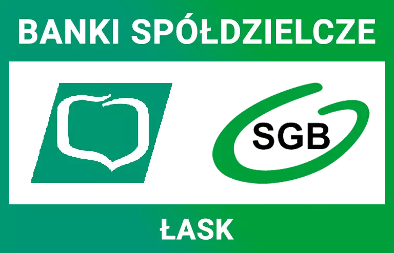 Logo oddziału banku spółdzielczego Łask