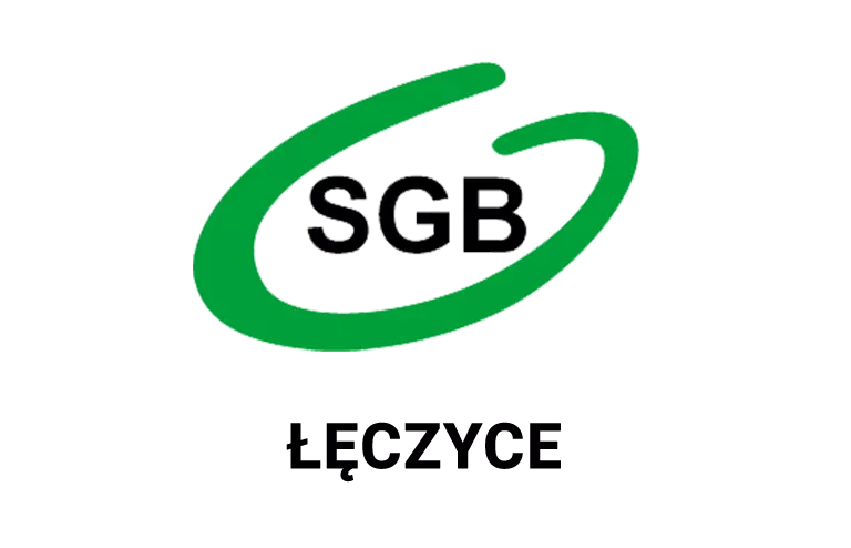 Logo łęczyckiej placówki banku spółdzielczego