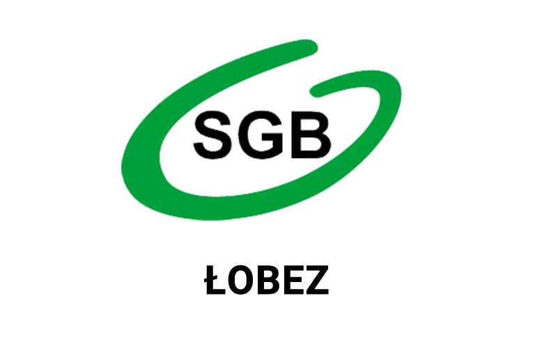 Logo łobeskiej placówki banku spółdzielczego